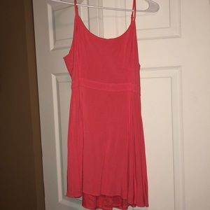 Coral intricate back dress